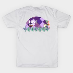 Love Flower Geometric Purple Colorful #33 T-Shirt